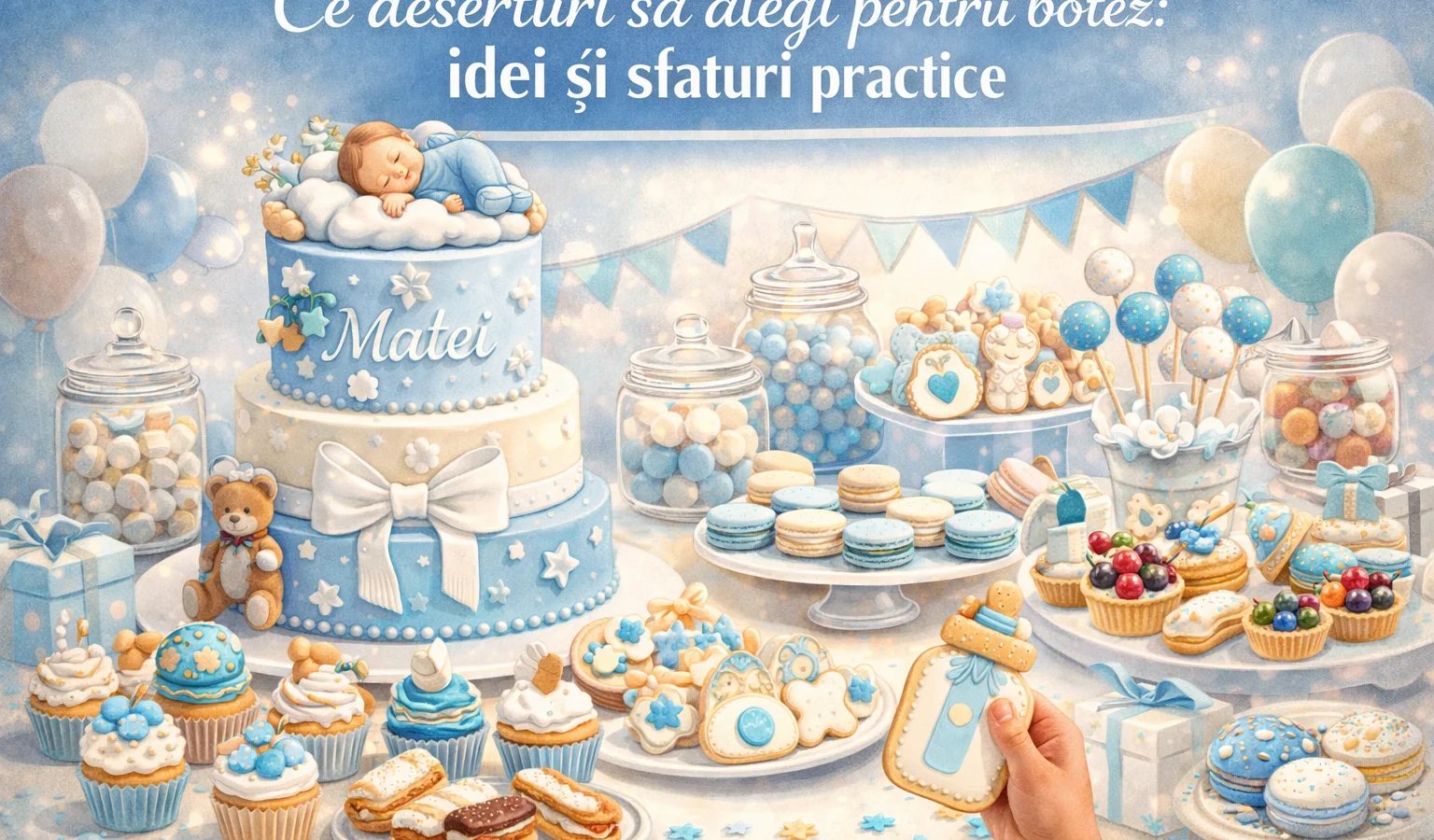 Ce deserturi să alegi pentru botez: idei și sfaturi practice