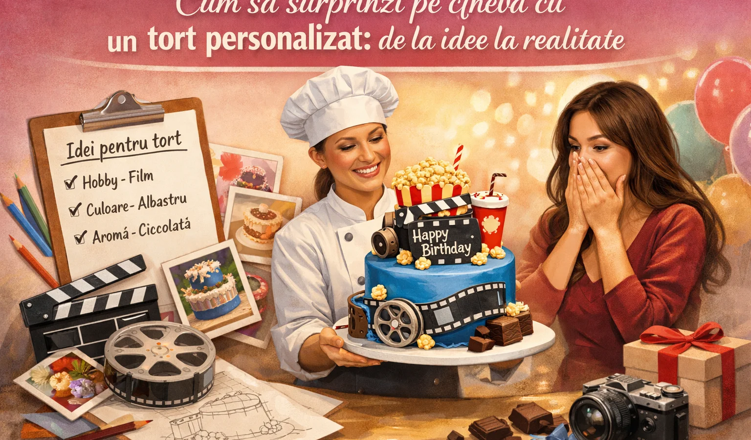 Cum să surprinzi pe cineva cu un tort personalizat: de la idee la realitate